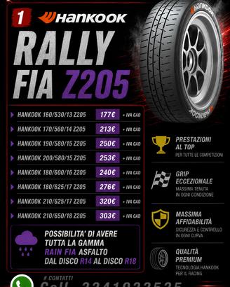 PNEUMATICI RALLY FIA  HANKOOK- BARACATT