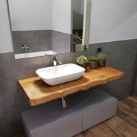 porta lavabo in legno 