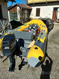 Gommone stingher +yamaha 25