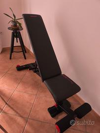 panca decathlon con manubri  e bilanciere 