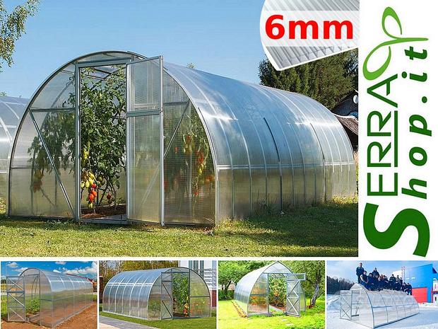 Serra tunnel 6x3 policarbonato orto giardino serre