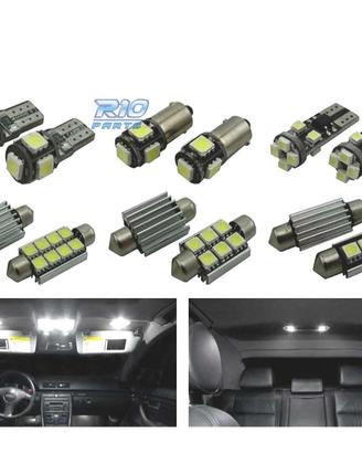 KIT 21 LAMPADE LED INTERNE PER AUDI A4 S4 RS4 B6 B