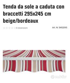 tenda da sole a caduta nuova 295x245