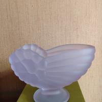 Vaso da collezione in vetro satinato 