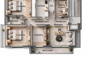 Ampio quadrivano a Genneruxi