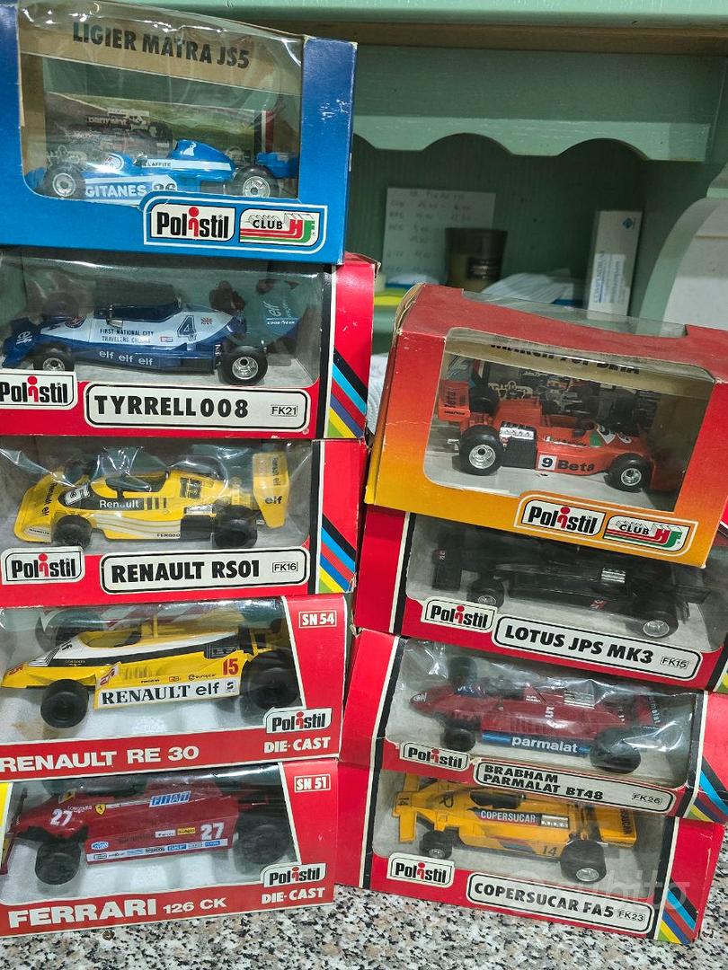 Lot De 4 Voitures Politoys F1 1/32 D'occasion - Pour Pièces Ou Restauration