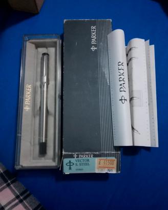 Penna Stilografica PARKER VECTOR Steel - Acciaio I
