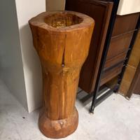 Mortaio Decorativo Antico in Legno Massiccio