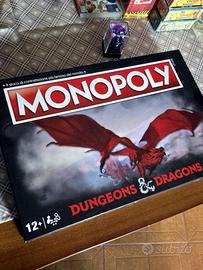 Monopoly Dungeons & Dragons + dadi Chessex