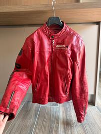 giacca in pelle vintage Ducati performance