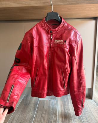 giacca in pelle vintage Ducati performance