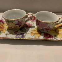 Set tazze con vassoio NUOVO