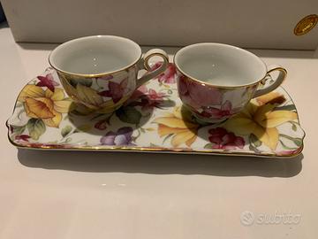 Set tazze con vassoio NUOVO