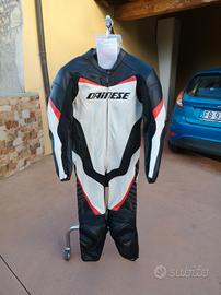 tuta moto 50 dainese perfetta intera pelle