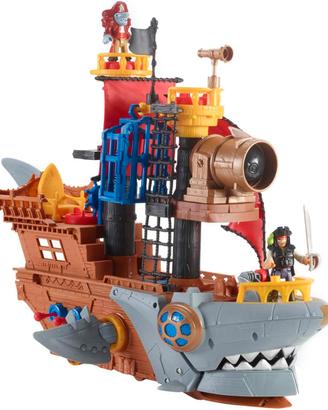 Fisher-Price Imaginext - Squalo-Nave dei Pirati, p
