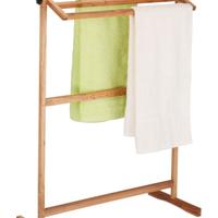 3 Piantane porta asciugamani in legno