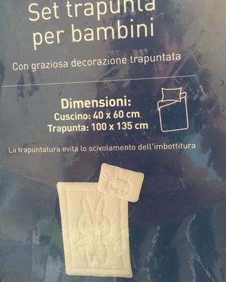 Trapunte imbottite per culla