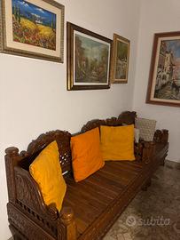 Divani di legno indiani