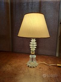 lampada vetro murano con paralume