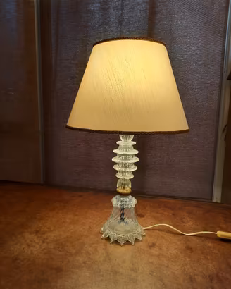lampada vetro murano con paralume