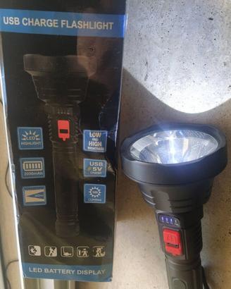*2 TORCE* Torcia L-S03 + torcia L-826 usb power in