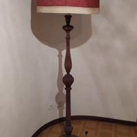 Lampada a piantana in legno- anni 40- Italia