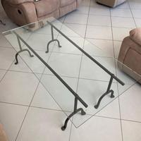 Tavolo da salotto con piano vetro