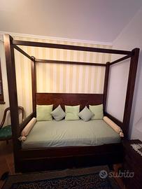 Letto singolo baldacchino