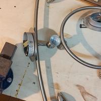 Coppia di lampadari con faretti