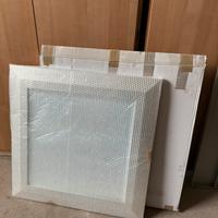 Specchio moderno in foglia d’argento
