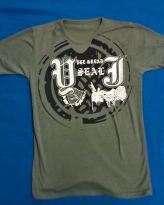 Maglietta verde militare "The Great Seal" - S