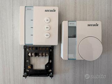 Termostato secure srt 322 wireless e muro