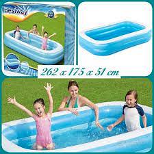 PISCINA GONFIABILE RETTANGOLARE CM. 262 X 175 X 51