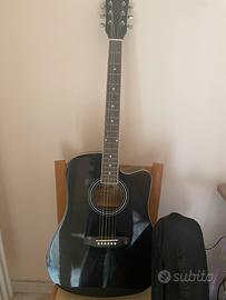 chitarra acustica elettrificata De Salvo +custodia