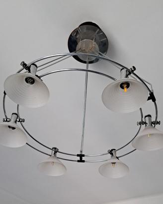 Lampadario moderno 6luci spillo 120vecchi watt(Sol