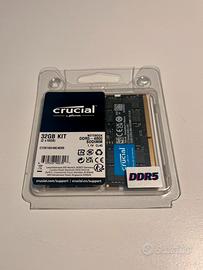 RAM Crucial 32 GB DDR5 4800mhz 2x 16 gb