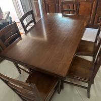 Tavolo sedie legno massello