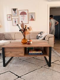 Tavolino da salotto con vani - stile industrial