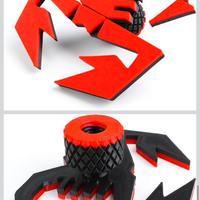 Scorpione abarth per il paraurti posteriore