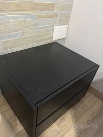 Comodini in rovere nero
