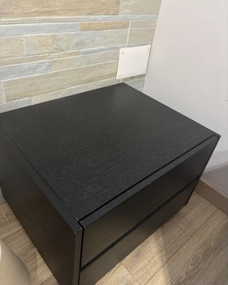 Comodini in rovere nero