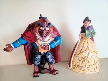 Statuine Enesco La bella e la bestia 