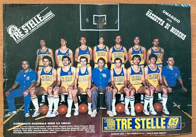 Poster basket Tre Stelle Modena 1983 1984