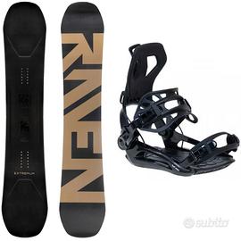 SET SNOWBOARD 155 E ATTACCHI RAPIDI M o L