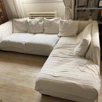 Divano Confalone cotone Bianco
