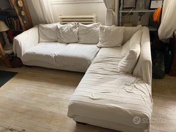 Divano Confalone cotone Bianco