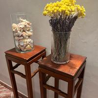 Coppia portavaso / stand cinesi, legno