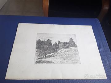 Acquaforte/ puntasecca di Enzo Faraoni 1920/2020
