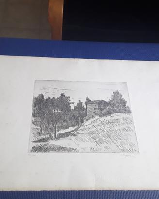 Acquaforte/ puntasecca di Enzo Faraoni 1920/2020