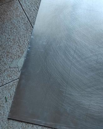 Lastra alluminio 1,1mm 100cm x 60cm sabbiata